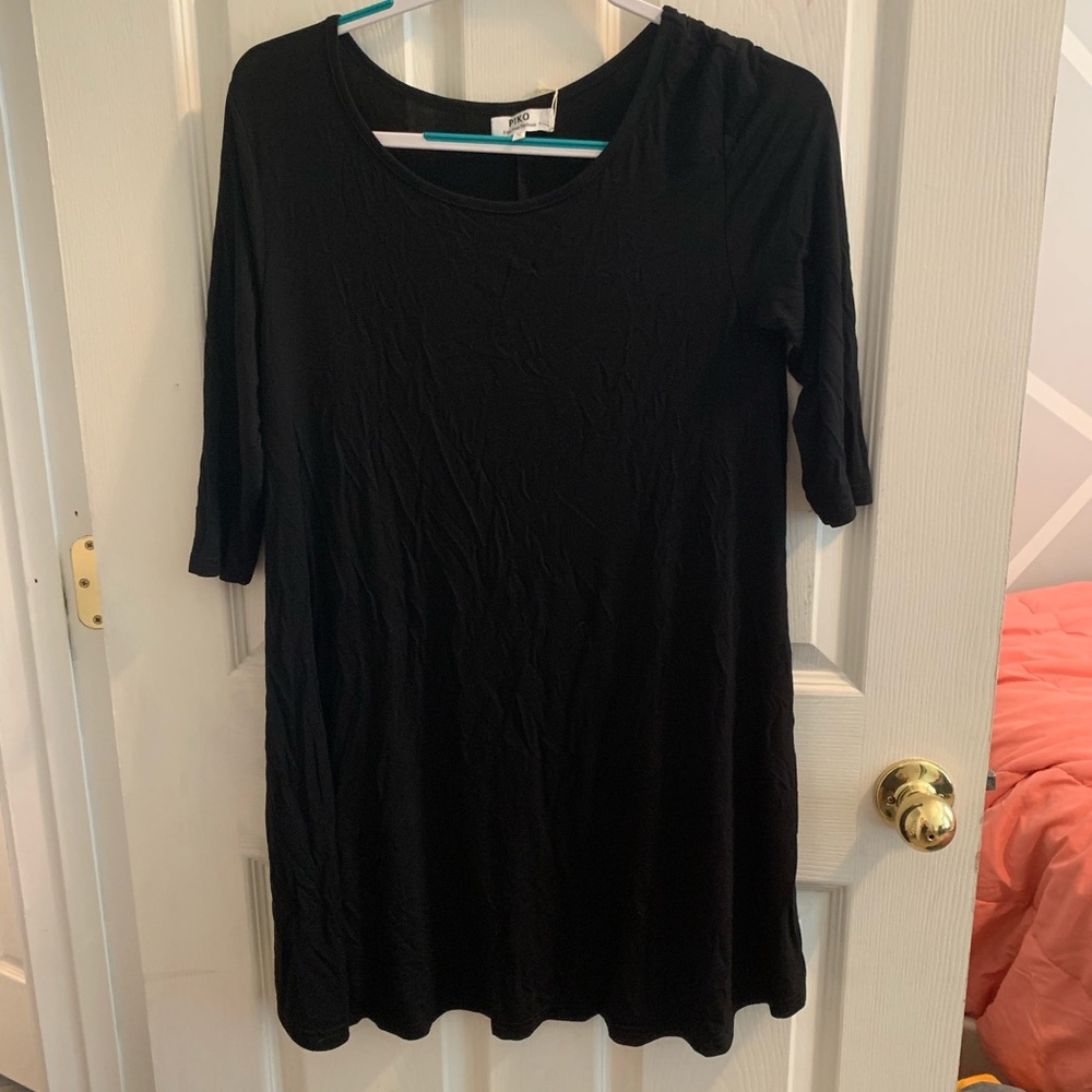 Black Piko Dress